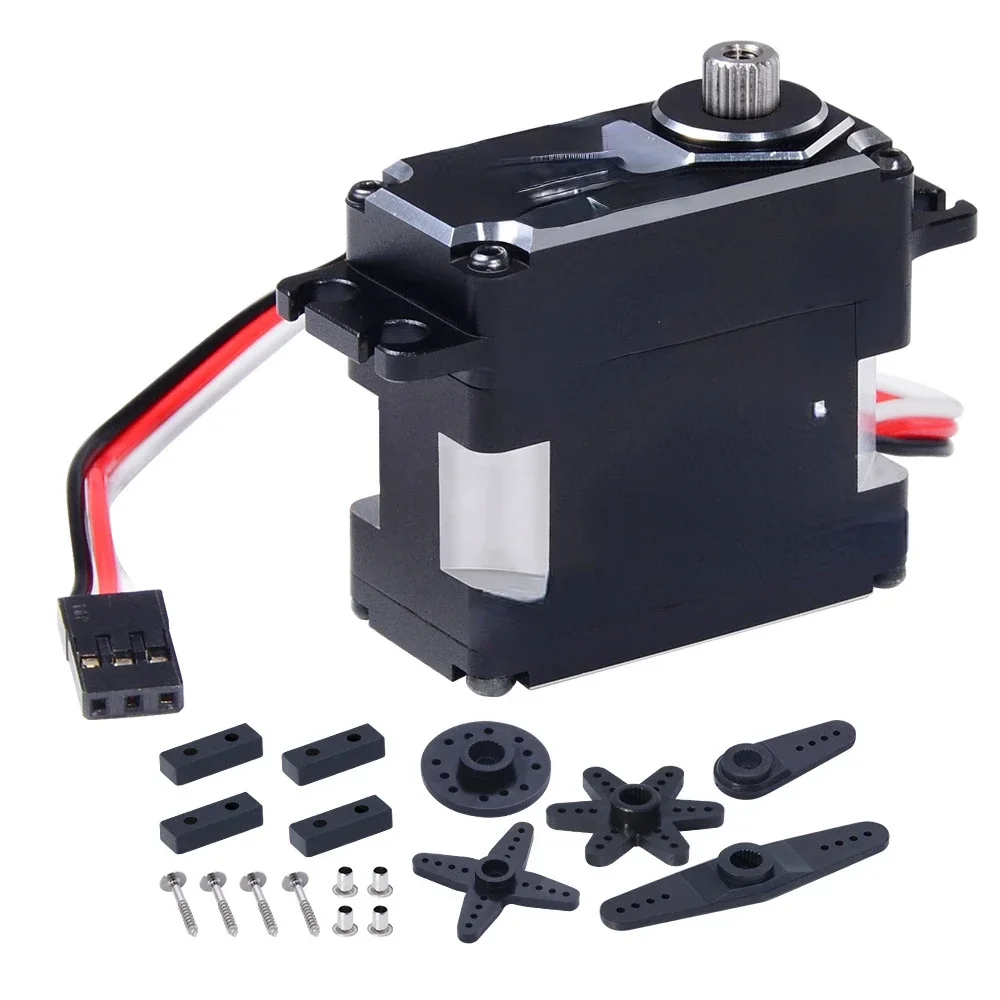 Wp45 High Pressure Waterproof Brushless Motor Limit Steering Gear 45kg Large Torque Metal Digital Steering Gear