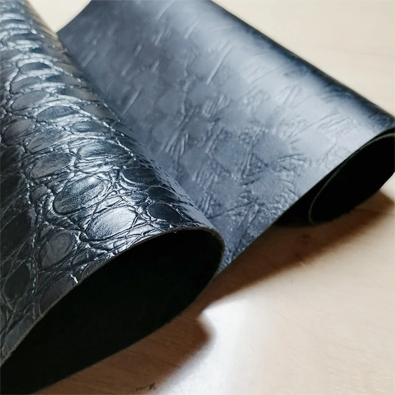 1.2/1.3mm Black Stone-Textured Cowhide. Top-Grain Leather. Genuine Leather Fabric. DIY For Bags By Hand. Full Sheet Cutting
