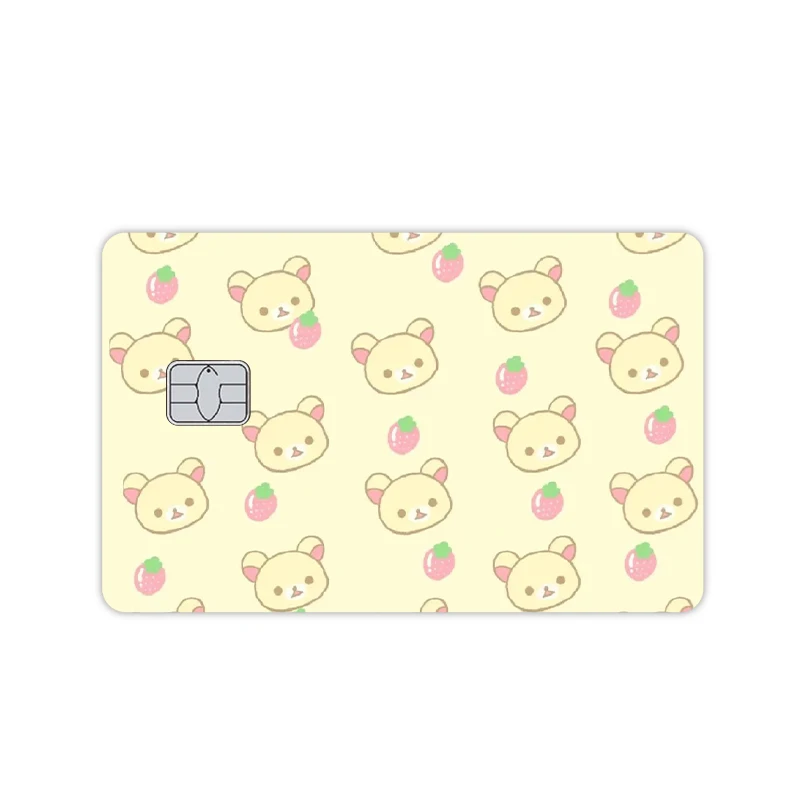 かわいい漫画リラックマアニメ Pvc クレジットデビットカードステッカーかわいい Diy 防水ステッカーフィルムテープスキン小さな大きなチップなし