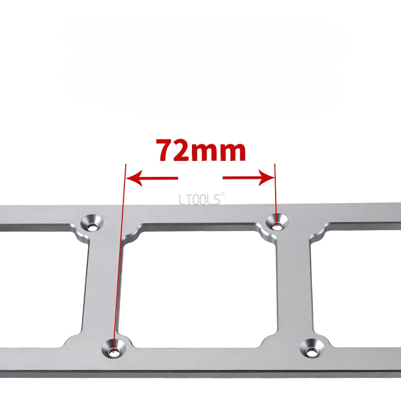 Imagem -04 - Alumínio Alloy Switch Socket Abertura Template Padrão Nacional Espaçamento do Furo Carpintaria Square Hole Slotting 86 tipo