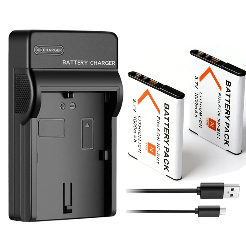 

NP-BN1 NP BN1 Battery+Charger For Sony DSC-WX7 DSC-W830 DSC-W320 DSC-TF1 DSC-TX66 DSC-TX100V DSC-TX200V DSC-QX30 DSC-QX10 Camera