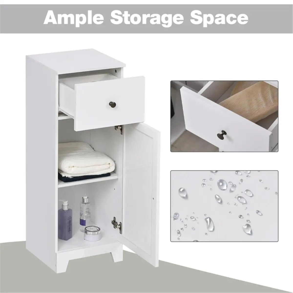 Stylish  Cabinet Side  & Bathroom Storage - Fast Shipping (Note: Not Available at)