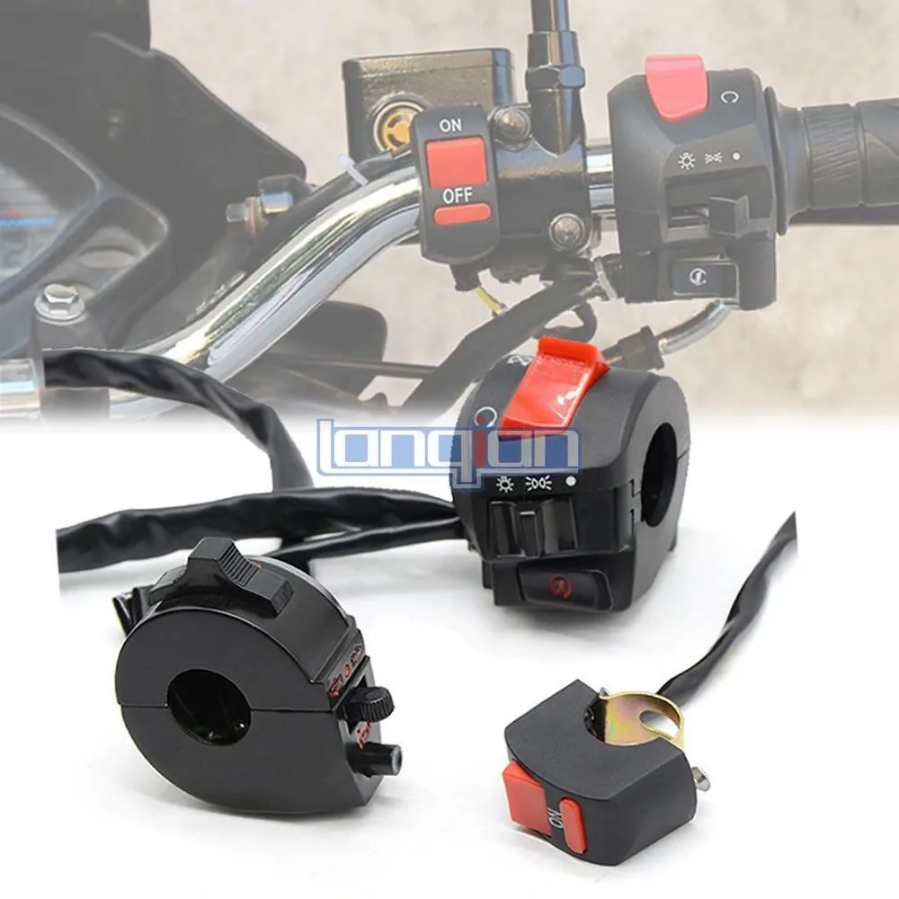 

Motorcycle Handlebar Trun Light Switch Button FOR YAMAHA MT 07 YZF R1 TMAX 530 500 XMAX FZ1 FAZER SUZUKI 600 750 Universal