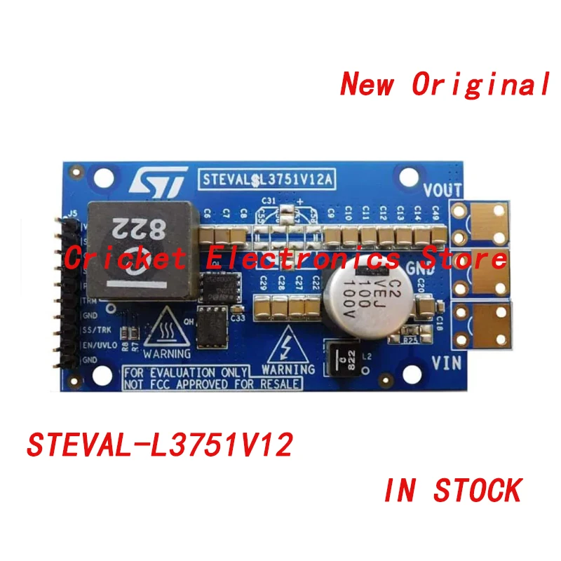 

STEVAL-L3751V12 75 V 15 A DC-DC конвертер бак-регулятор оценочная плата с контроллером L3751