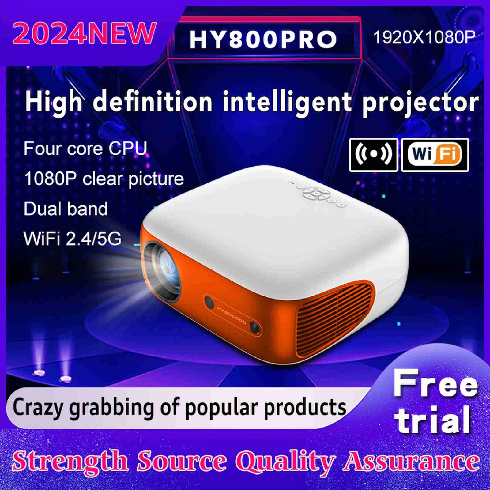 أجهزة عرض Hy800 Pro 4K Proyector مع Wifi NT72564 Android 11 جهاز عرض فيديو محمول 4K 330 ANSI Lumen Beamer