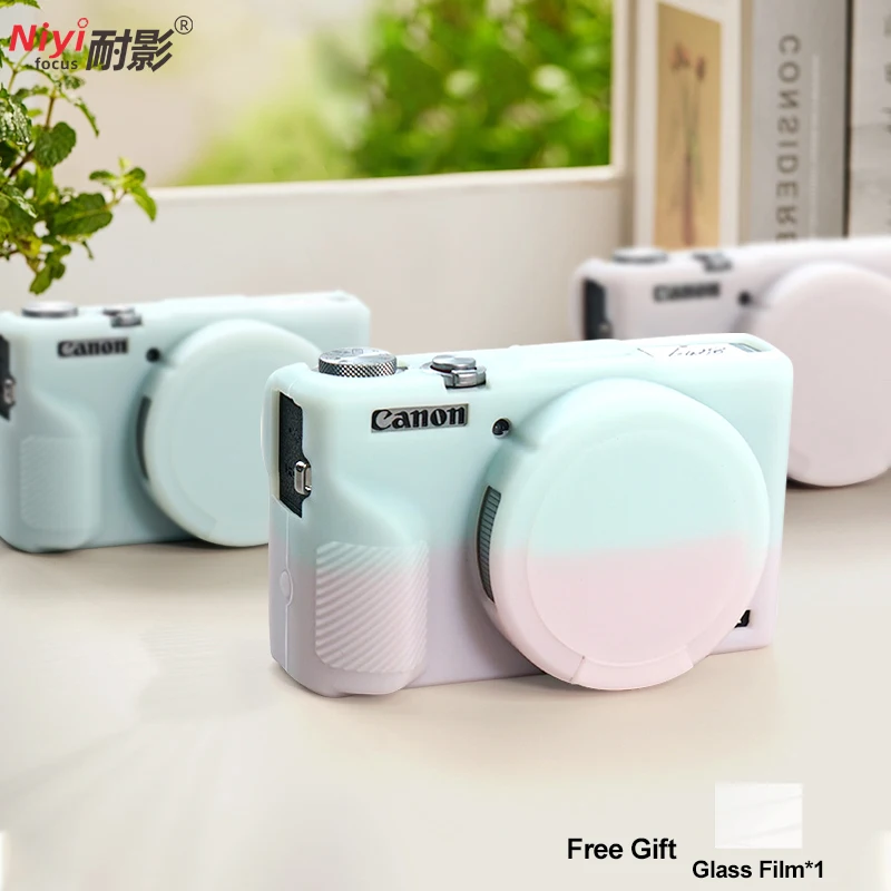 Camera Silicone Case for Canon G7X3 G7XIII G7X Mark III Camera Protector Full Body Case Soft Bag Cover Protection