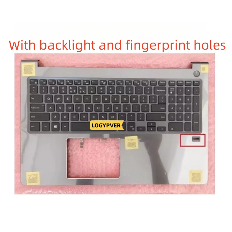 US Laptop Keyboard Palmrest Cover for DELL Vostro 15 5000 5568 V5568 P62F 0FCN57 Enlish Backlit Foro Delle Impronte Digitali