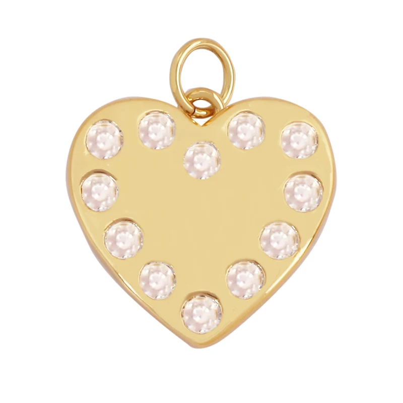 Mode Bunte Zirkon Brenn Liebe Herz Stern Charm Anhänger, 18K Gold Überzogene Halskette Armband DIY Handgemachten Schmuck Liefert K81 – Detail 30