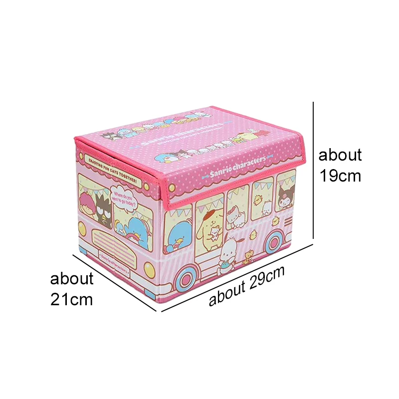 Anime Sanrio Cinnamoroll Hello Kitty My Melody Cute Cosmetic Organizer Cartoon Desktop Clutter Box Birthday Christmas Gift