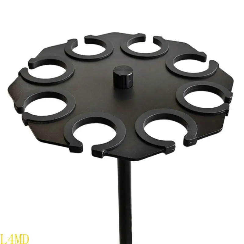 

L4MDVersatilitys On-Stage Multi Mic Holder Mic Storage Stand Tray for Handheld, Dynamic, Corded or Wireless Microphones