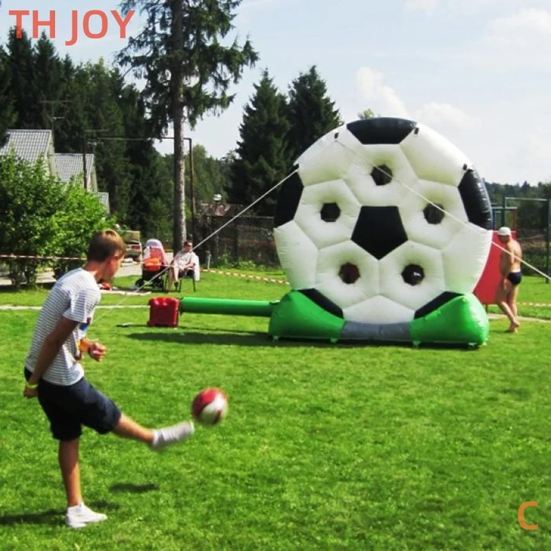 

fast air ship to door, 3m 10ft giant inflatable kick darts soccer ball board game, inflatable football darts with balls