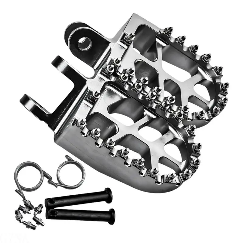 G7NA Einfach zu installierende, rutschfeste Motorrad-Fußstützen, Aluminium-Gummi-Konstruktion, Fußrasten, Pedal-Fußstütze – Detail 2