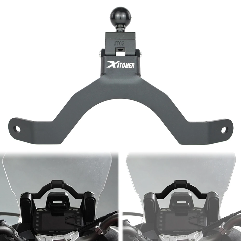 

Motorcycle Navigation Bracket GPS Mount Phone Plate Support Holder For Ducati Multistrada 950 / 1200 / Enduro /1260 Enduro /V2 S