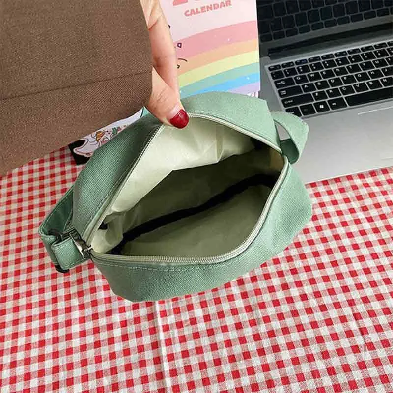 Fashion Small Canvas Crossbody Bags For Women Mini Shoulder Phone Wallet Girl Student Cotton Cloth Mini Female Handbags Flap