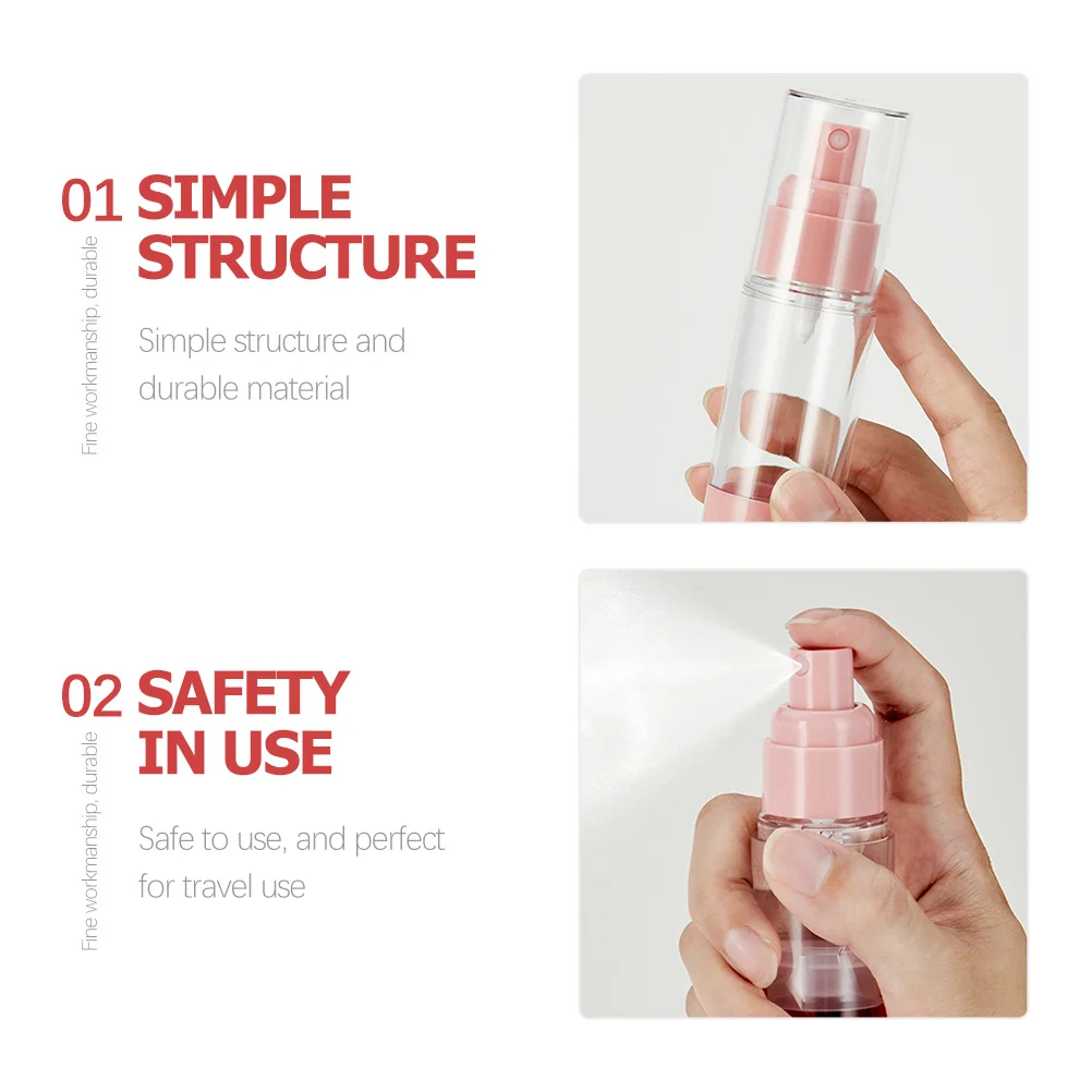 4 قطعة زجاجات مضخة فارغة بدون هواء 10 مللي السفر غسول رذاذ الحاويات مانعة للتسرب إعادة الملء موزع لمصل كريم