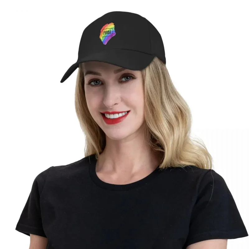 Fashion rainbow LGBT Pride baseball cap women men breathable gay lesbian dad hat summer hats outdoor snapback caps