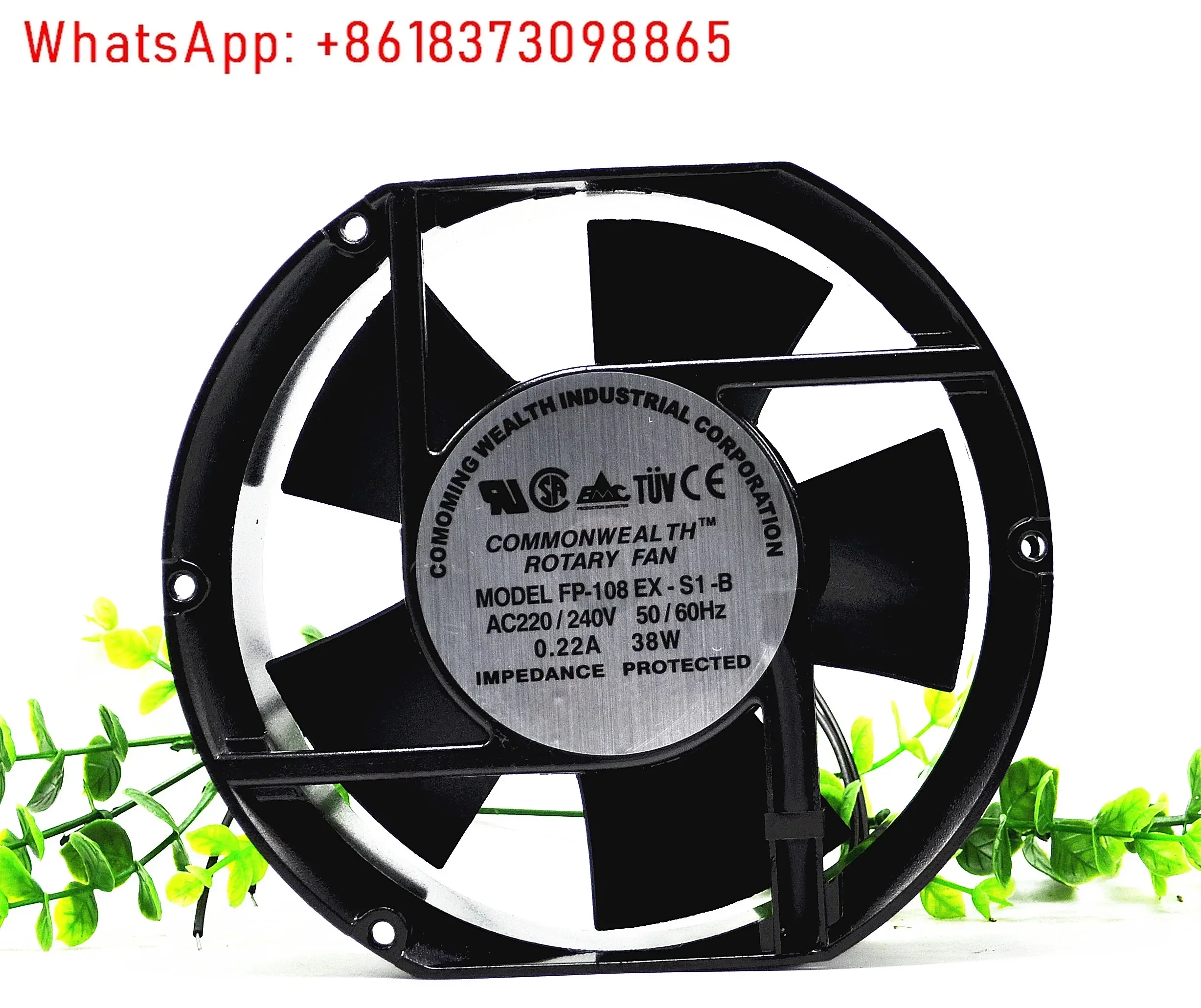 

FP-108EX-S1-S/B 17251 220V/380V 38W Cabinet Cooling Fan 15050