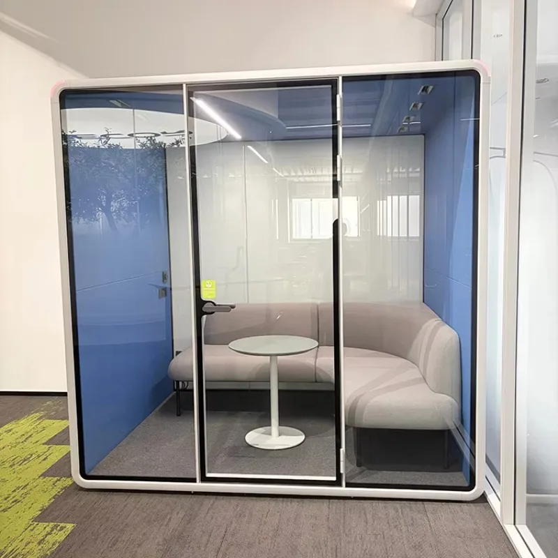 Silent Cabin Manufacturer Supplied Universal Power Source Portable Acoustic Sound Proof Booth Co-working Space Office Pod