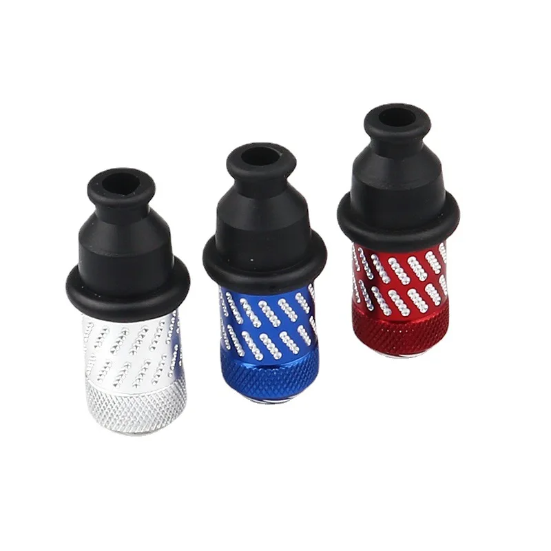 1Pcs Creative Mini Storage Portable Detachable Washable Metal Tube Nipple Tobacco Smoking Accessories with Rubber Mouthpiece