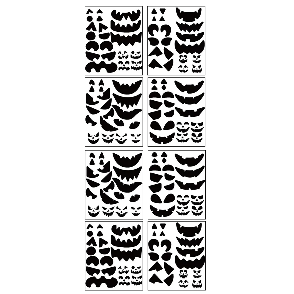 

Face Stickers Black Halloween Decorating Craft Kids Halloween Faces Wall Decals Diy Decals Party Supplies Fade Resistant
