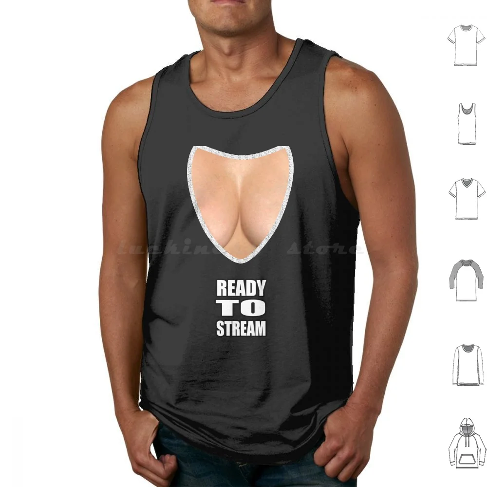 Boobs Ready To Stream Shirt Tank Tops Vest Sleeveless Breasts Boobs Stream Twitch Fathers Day Mutterag
