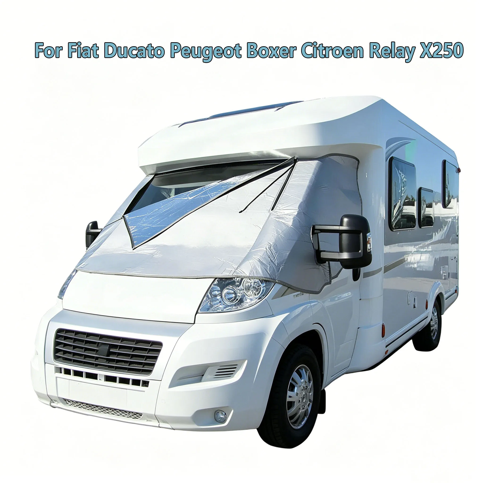 

1Pc External Thermal Screen For Fiat Ducato Peugeot Boxer Citroen Relay X250 Motorhome RV Sun Frost Protector