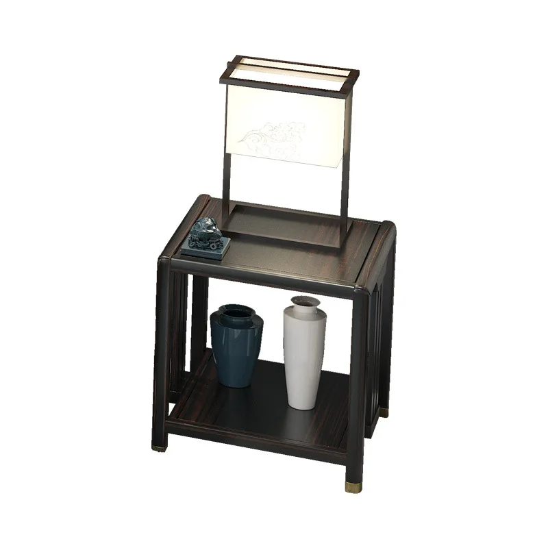 

American rural solid wood corner few European living room small tea table simple