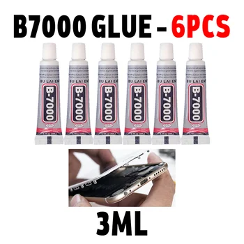 6pcs B7000 3ml נייד טלפון מסך מגע סופר דבק B-7000 דבק טלפון DIY דבק תיקון נקודת יהלומי תכשיטים זכוכית דבק