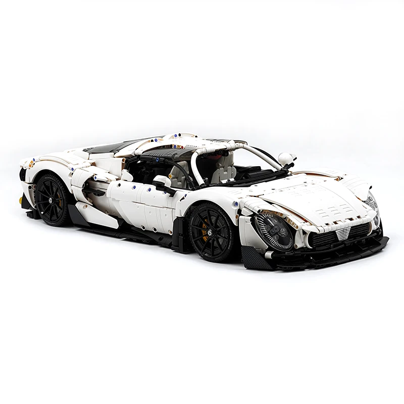 1:8 GULY 10621 نموذج السيارة الخارقة بنة الطوب الفني مركبة عالية التقنية مجموعة لغز الجمعية طفل لتقوم بها بنفسك لعبة هدية الكريسماس طفل