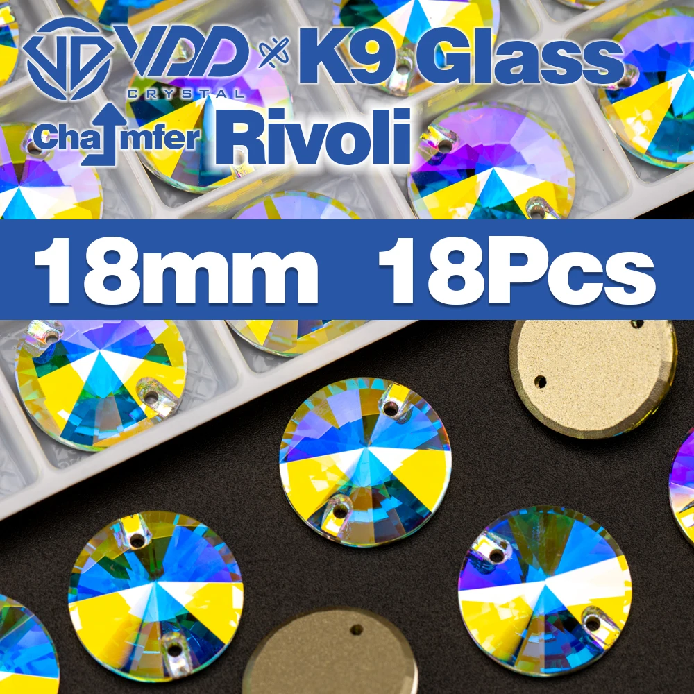 VDD Fase AAAAA Top Qualität K9 Glas Nähen Auf Strass Nähen Kristall AB Flatback Stein Für Kleidung Zubehör Hochzeit Kleid – Detail 37