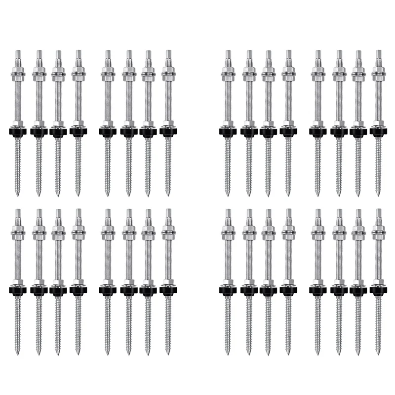 

AT05-подвесные болты, M10 X 200 мм, предварительно собранные, V2A, регулируемая по высоте, для фотоэлектрических солнечных монтажных крыш, 32 шт.