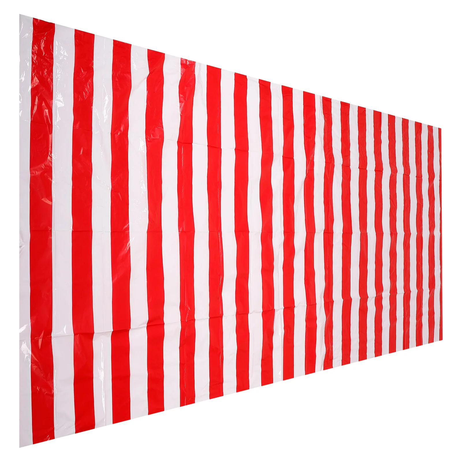 

Circus Tablecloth Striped Rectangular Plastic Table Cover For Party Birthday Decoration Reusable Waterproof Carnival Theme