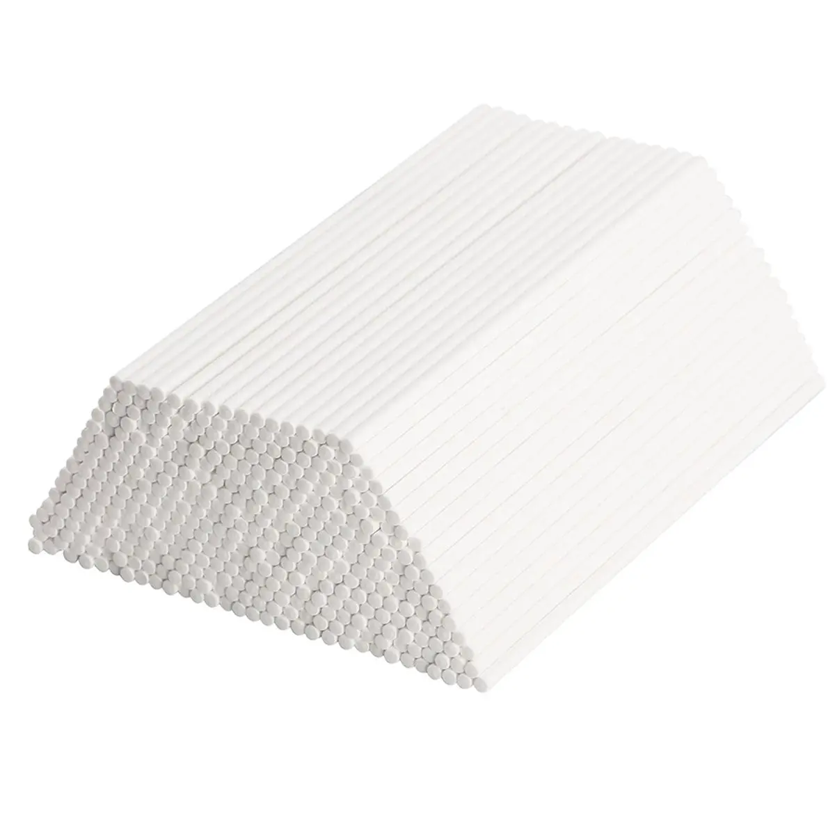 2026 NEW 500Pcs 6 Inch White Paper Lollipop Sticks for Cake Pops, Chocolates, and More