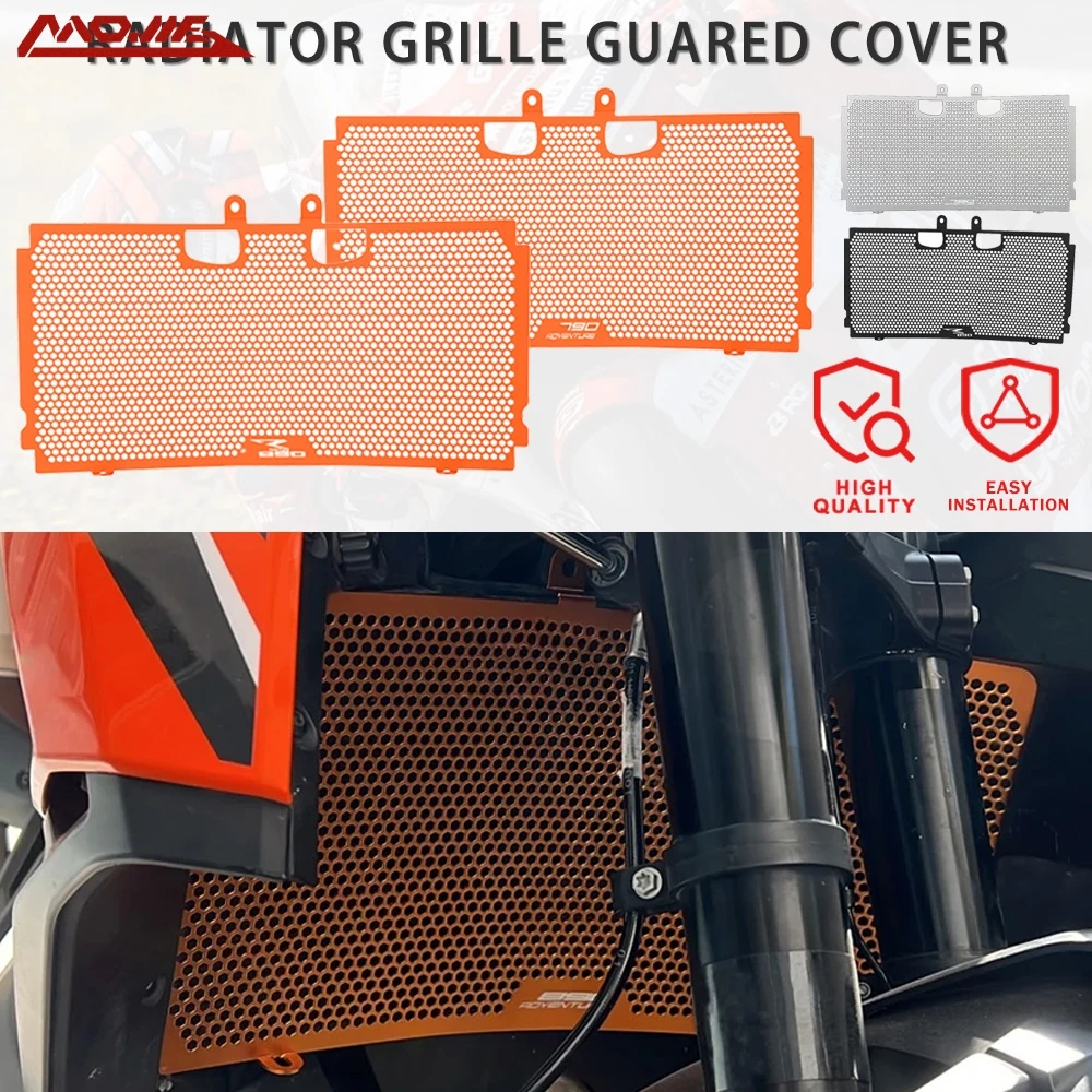 

Для 890 SMT 790 890 ADVENTURE S R ADV 2019 2020 2021 2022 2023 2024 2025 Аксессуары для мотоциклов Защитная крышка решетки радиатора