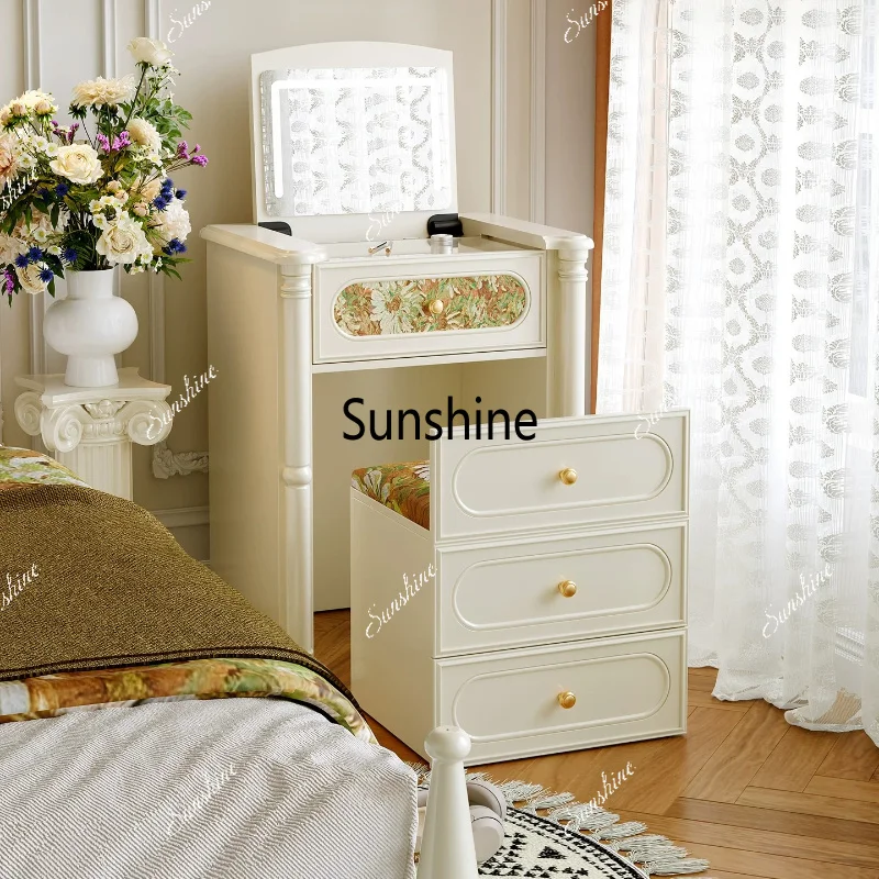 French senior master bedroom super beautiful small flip dressing table