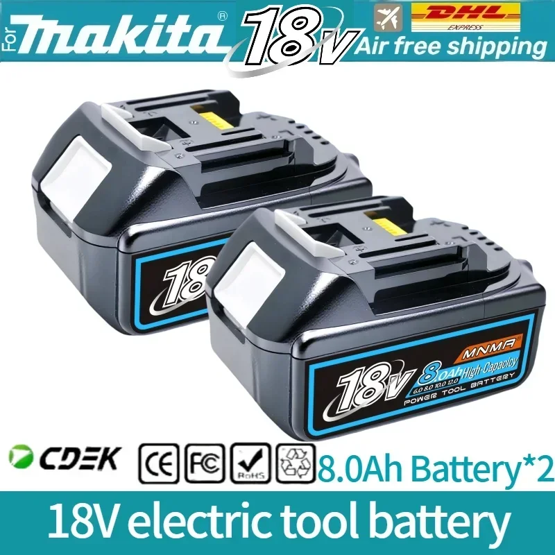 6AH 8AH 10AH 12AH Voor Makita 18V Batterij Power Tools Li-Ion Vervanging LXT BL1840 BL1850 voor 18V Schroevendraaier met BMS ✅ ? ?