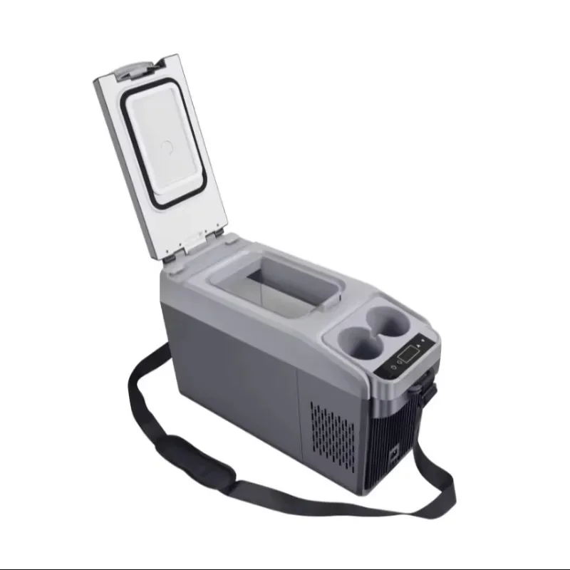 

18L Portable Car Cooler with 12/24V DC, Personal Thermoelectric 12V Small Fridge for Car, RV, and Camping Use