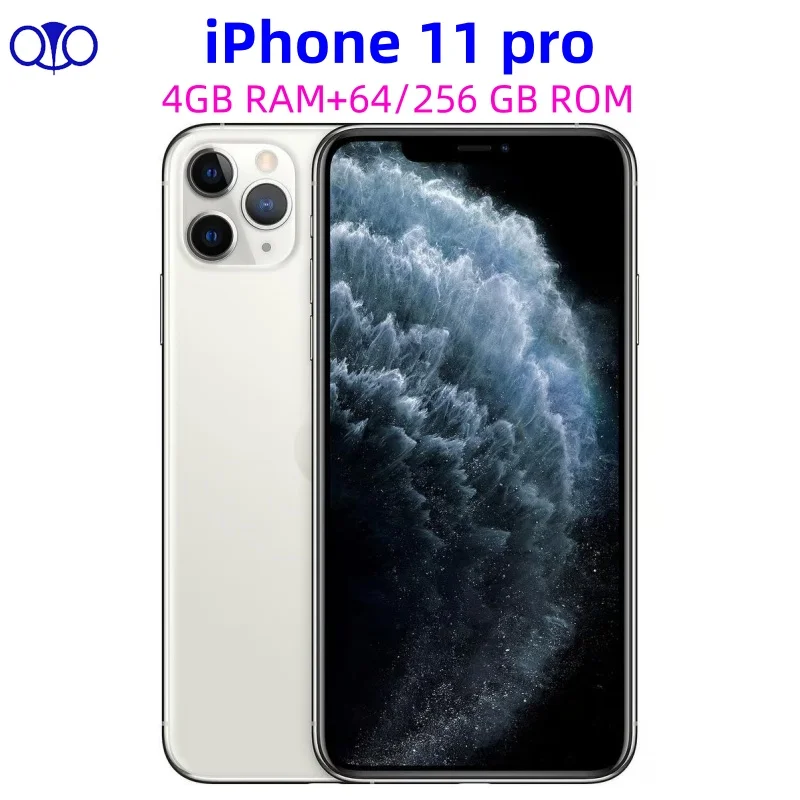 

Original Apple iPhone 11Pro 64/256 GB ROM 5.8" Super A13 IOS iPhone 11 Pro 4GB RAM Face ID Genuine Unlocked 4G LTE Cellphone