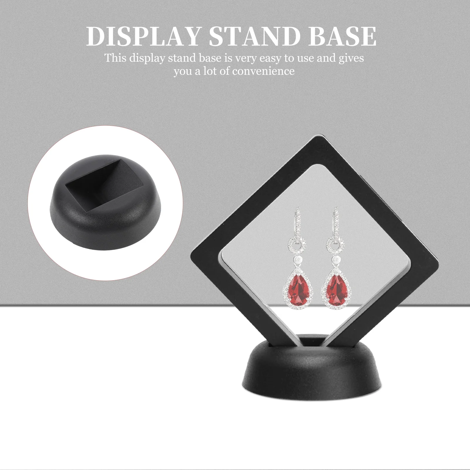 

30Pcs Creative Jewelry Case Bases Plastic Material Long Lasting Stable Design Easy to Use Multiple Uses Jewelry Rack Bases