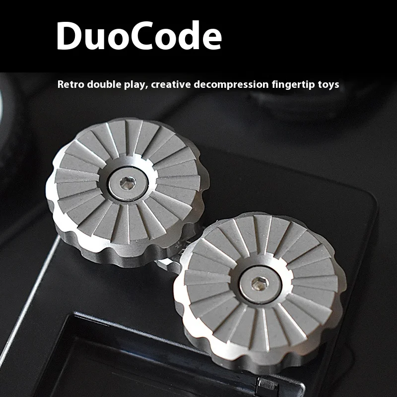DANHUO Duocore stop tytanu mechaniczny Push Slider moneta opuszkiem palca Stress-relief EDC Fidget Spinner dorosłe gadżety Fidget