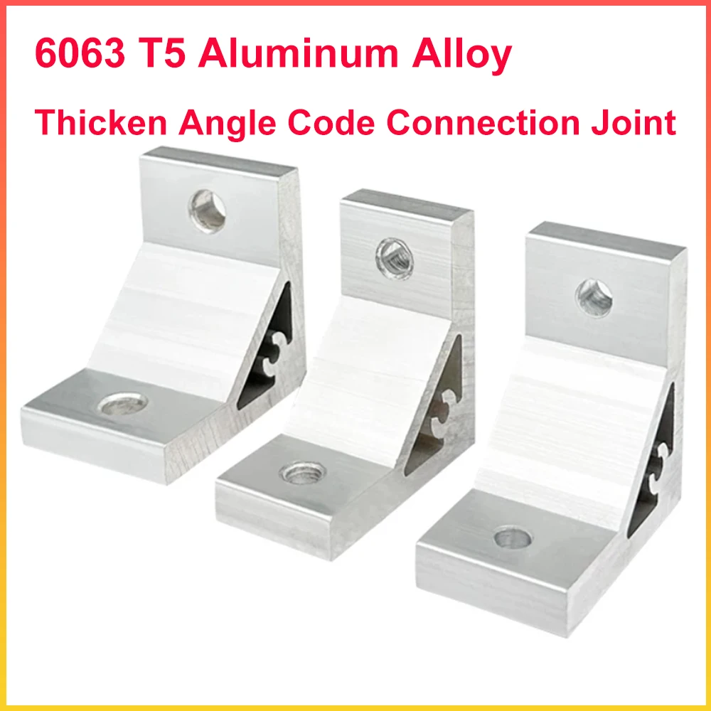 1pcs Corner Bracket 90 Degree Thicken Angle Code Connection Joint 2020 3030 4040 -100100 Series Aluminum Profile