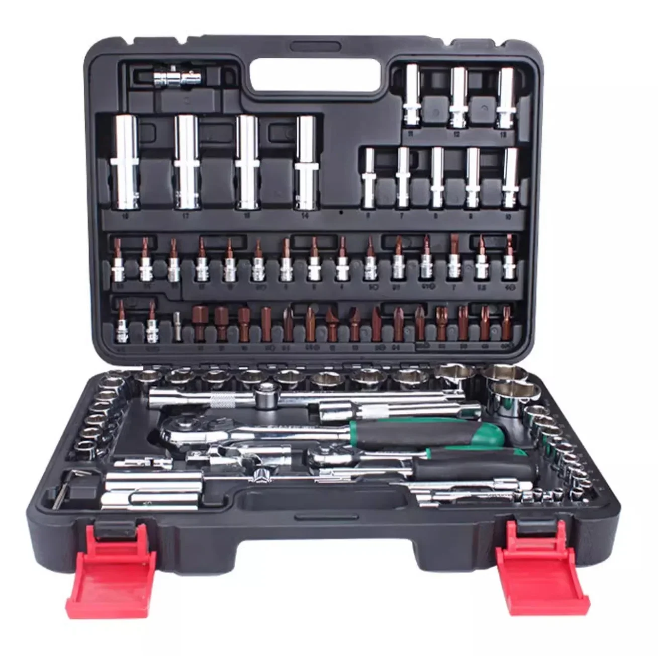 

Multi-functional 124PCS Auto Repair Tool Complex Set Auto maintenance Tool Kit Car Repair Tool Kit