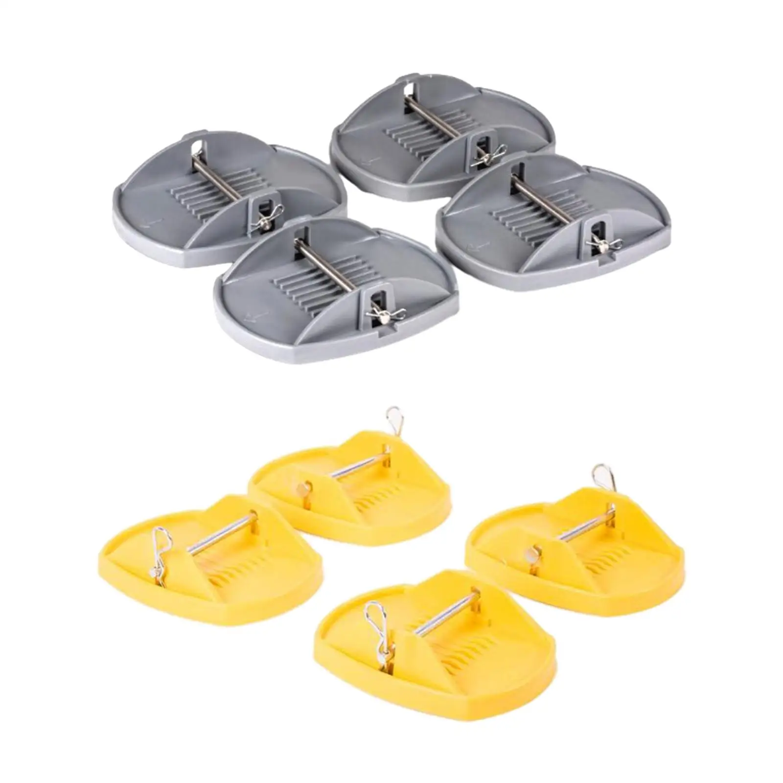 

4x Jack Pad Adapter Accessories Heavy Duty Anti Slip Groove Load Dispersion Easy Installation Jack Lifting Pad Jack Foot Support