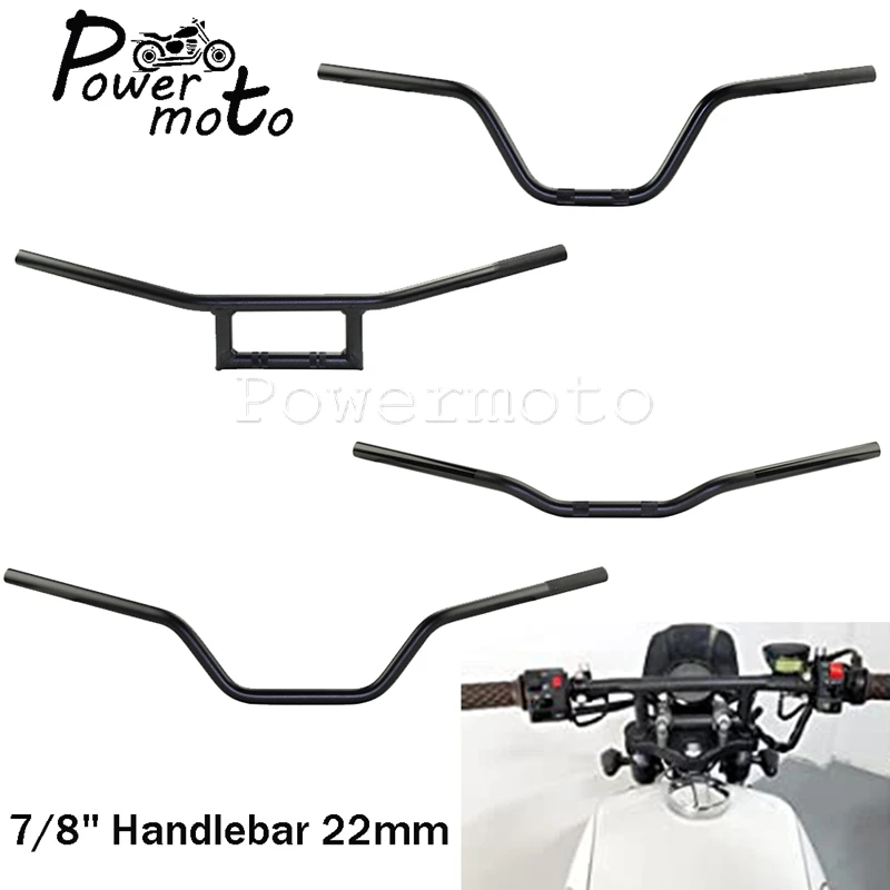 Universal Motor Off Road Enduro 7/8\'\' Handlebar 22mm Handle Bar For Harley Sportster Honda Kawasaki Suzuki Yamaha Cafe Racer