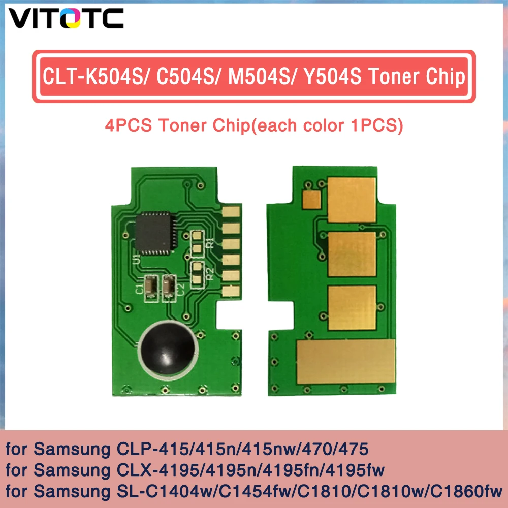 

Чип картриджа с тонером CLT-504S CLT504s Clt 504 для Samsung CLP-415N 415 415NW 470 475 CLX-4195 4195 4195N C1810W C1860FW чипы