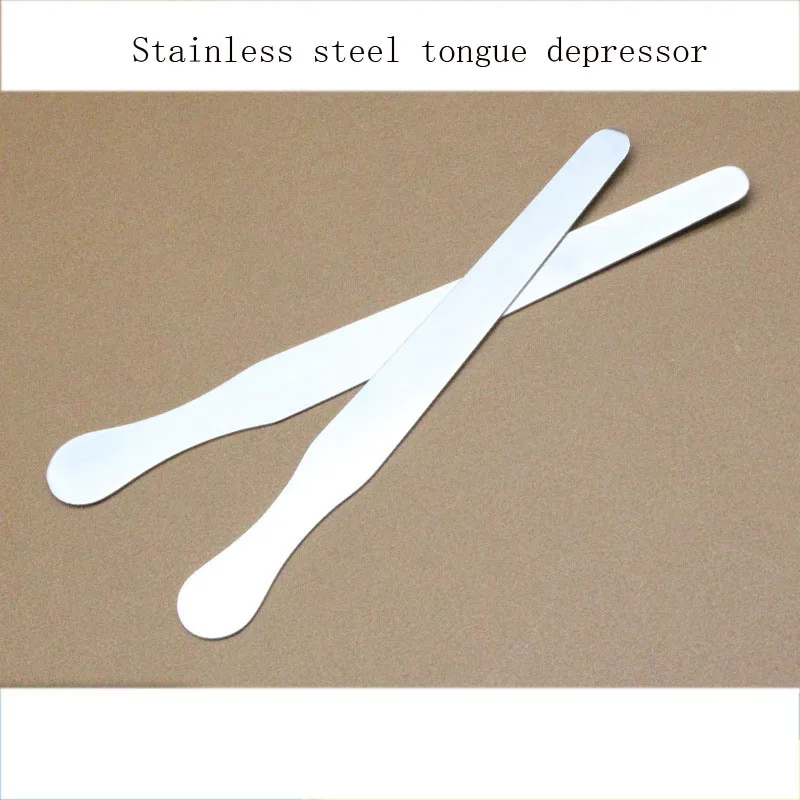 Stainless steel tongue depressor Stainless steel mask stirring sheet Stainless steel abalone knife Oral tongue depressor examina