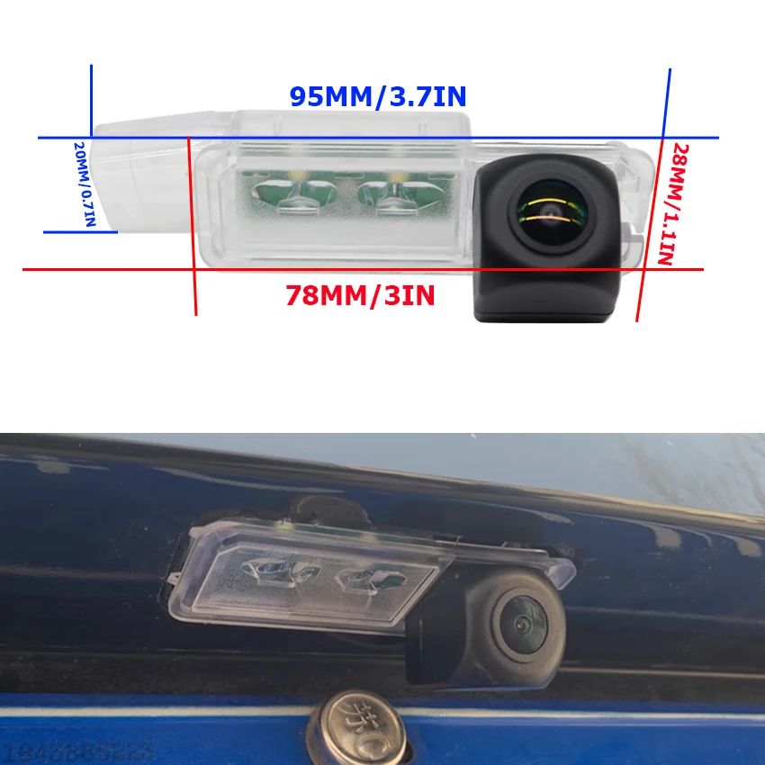 For Volkswagen VW POLO VI 2017 2018 2019 2020 2021 2022 2023 Parking Camera Static Ruler Rear View Reverse Camera high quality