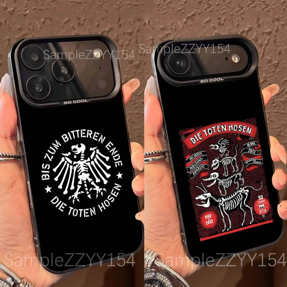 

Rock Die Toten Hosen Phone Case For iPhone 17,16,15,14,13,12,X,8,Pro,Max,Plus,E,SE4,Air,Mini Black IMD Matte