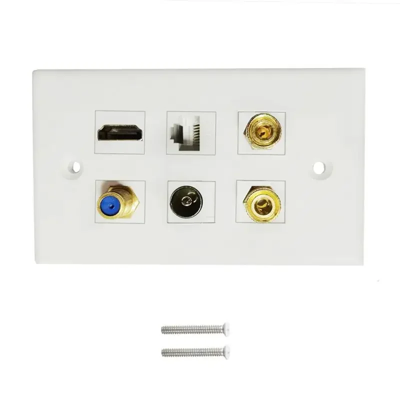 الوسائط المتعددة الأمريكية لوحة الحائط التلفزيون TV9.5 F رئيس CAT6 شبكة عالية الوضوح HDMI متوافق مع رئيس مكبر الصوت #6