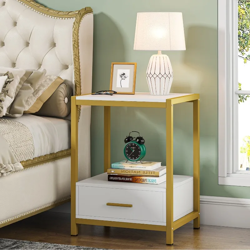 

Bedside table bedside table coffee table light luxury side against the wall storage home drawer storage